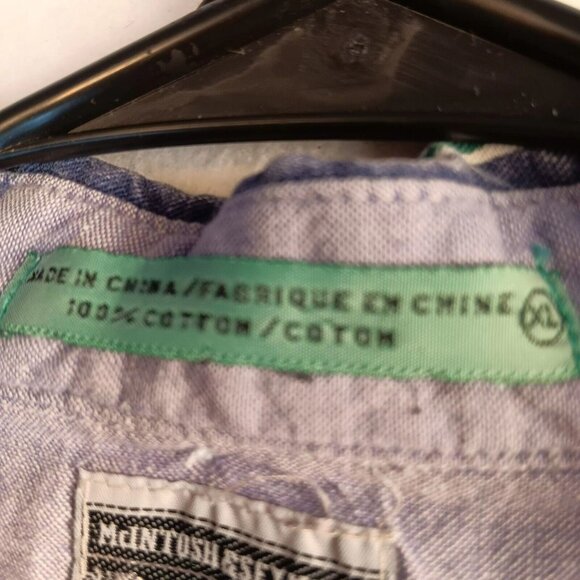 Vintage 90’s McIntosh & Seymour World Soccer Striped Button Up Shirt Size XL - Picture 6 of 11